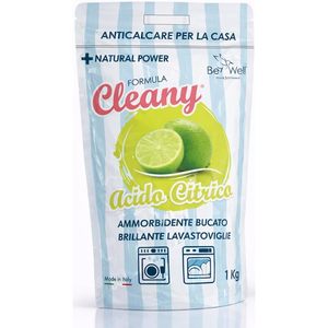 Poudre d'acide citrique Cleany 1 kg, adoucissant naturel pour le linge - Product Image 1