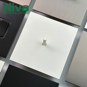 Interruptor de Pared Niva, Panel de Acero Inoxidable, Interruptor de Luz de Palanca de 1 Vía, Estándar del Reino Unido, para Hogar y <span class=keywords><strong>Hotel</strong></span> - Product Image 6