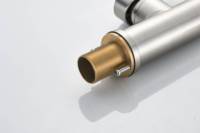 Robinet de cuisine moderne haut de gamme design haute qualité 304 acier inoxydable mitigeur robinet chaud froid pour évier mur pour hôtels