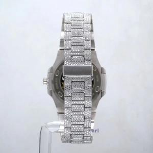 Reloj de Diamantes de Acero Inoxidable de Primera Calidad, 40 mm, Movimiento Automático de Cuarzo, para Hombre y Mujer, Disponible al Mejor Precio - Product Image 2