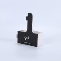 Porte-gobelets jetable en carton blanc biodégradable avec logo personnalisé, pour boissons à emporter, café chaud, thé, avec poignée