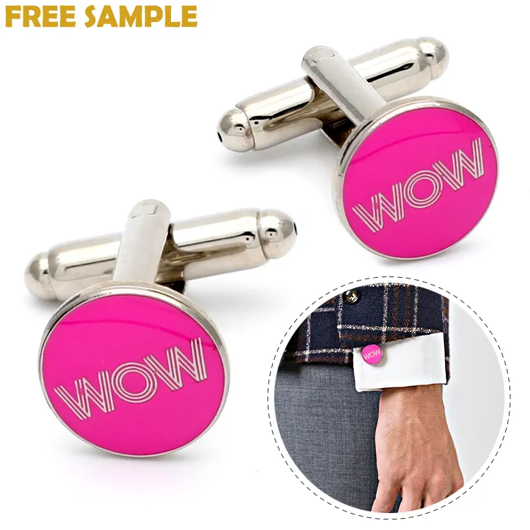 Personalized Supplier Custom Logo Metal Cuff Links And Tie Clip Men's Suit Shirt Cufflinks For Men With Box Packing