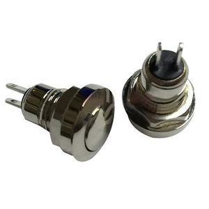 Pequeño 8mm Anti-vandalismo de Metal momentáneo OFF-() cuerno bell interruptor de botón de empuje - Product Image 5