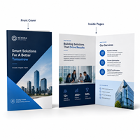 Impression de brochures personnalisées à deux volets |   Flyers personnalisés sur le profil de l'entreprise, dépliants d'introduction de produits et brochures publicitaires