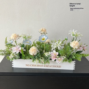 Flores Artificiales de Seda Hechas a Mano de 50 cm, Arreglo Floral Colorido, Decoración para el Día de la Madre, Graduación, Hogar, Sala de Estar, Mesa de Comedor - Product Image 6