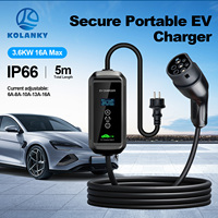Adaptateur de prise de câble de charge portable pour véhicules électriques, type 1, type 2, GBT, ChaDeMo, nouveau, entrepôt européen 16A 32A 1P 3P