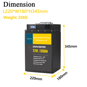 มอเตอร์ไซค์ไฟฟ้า แบตเตอรี่ลิเธียม 72v 20Ah 30Ah 40Ah 50ah 60Ah 72V สำหรับการเดินทาง 50Ah 2000w 3000w - Product Image 3