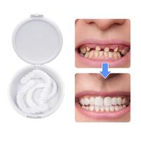 Dents Smart Dentiers Imitation Bretelles Temporaire Faux Dents Couverture Sourire Parfait Confortable Fit Dentier Facettes Kit