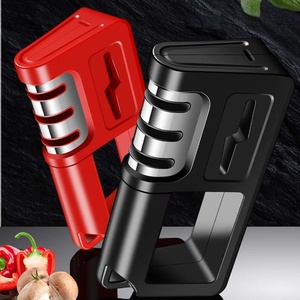 Portable Mini Manual Stainless Steel Ceramic Knife Scissor Sharpener Fast 2-Stage Dishwasher Safe Home Used Kitchen Accessory - Product Image 3