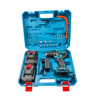 Outils de bricolage électriques au lithium 21V Perceuse à percussion sans fil avec mandrin sans clé à vitesse variable OEM Personnalisable-Ensemble d'outils de forage à main