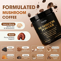 Café de Hongos Orgánico OEM Hecho en EE. UU. en Bolsa de Goteo, Melena de León, Reishi, Arábica, para Verter, Nootrópico, Certificado GMP Personalizado