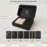 Boîtes d'expédition personnalisées en carton ondulé noir brillant de qualité supérieure, boîtes cadeaux pour abonnements, emballages pour vêtements et articles d'entreprise