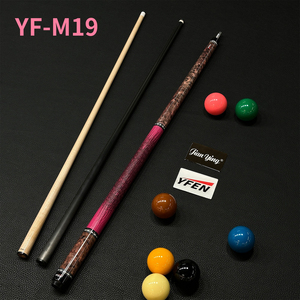 ไม้คิว Jianying Yingfeng YF‑M19/20/21 แบบแยกส่วน 1/2  ขนาด 148 ซม., น้ำหนัก 18‑20 ออนซ์, ด้ามคาร์บอนไฟเบอร์, หัวไม้เมเปิลแคนาดาแข็งแรง หุ้มหนังวัว - Product Image 3