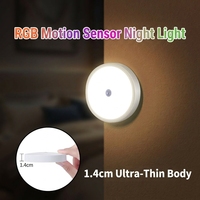 Lampe LED rechargeable à détecteur de mouvement, très vendue - Veilleuse sans fil à coller n'importe où pour armoire/escalier/chambre