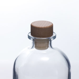 จุกไม้ก๊อกมงกุฎแก้วพร้อมพิมพ์ซิลค์สกรีนสีขุ่นปิดผนึกยางสำหรับจิน/เหล้ารัม/เตกีล่า/วิสกี้ฉลากตามสั่ง - Product Image 5