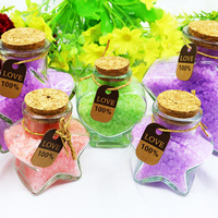 Dewdrop Dream - Sales y Bombas de Baño Aromáticas MIRYE al por Mayor, Botellas en Forma de Estrella/Corazón, Sal del Himalaya con Aroma a Lavanda/Rosa