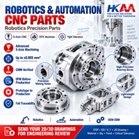 Boîtier de boîte de vitesses pour robot sur mesure, usinage CNC 5 axes, aluminium 7075, pièces d'automatisation de précision, OEM