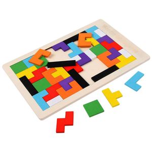 Wooden Russia <b>Cubes</b> <b>Puzzle</b> - Early Education Building Blocks and Educational Table Games for Children - Product Image 6