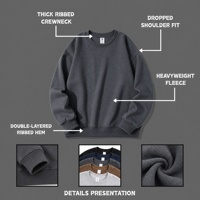 Sweat-shirts personnalisés à col rond pour femmes, en molleton épais 300 GSM, coupe oversize, pour les magasins universitaires, marque privée, fabricant à faible MOQ
