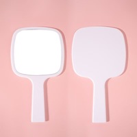 Miroir de poche compact 3D imprimé, miroir à main, service OEM ODM avec logo personnalisé, emballage au design exclusif, fiable