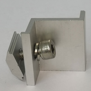 Pince de <span class=keywords><strong>fixation</strong></span> intermédiaire pour <span class=keywords><strong>panneau</strong></span> solaire en aluminium 30-40 mm pour support de <span class=keywords><strong>fixation</strong></span> de module photovoltaïque, accessoires de rail PV - Product Image 3