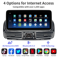 Navigation GPS pour Mercedes Benz GL/ML W166 X166 W164 X164 ML350 ML550 avec Android Auto Bluetooth Stéréo Radio Autoradio WIFI CarPlay