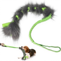 Jouets de tirage en corde pour chiens de grande et moyenne taille - Faits à la main, faciles à saisir pour l'entraînement et les mâcheurs agressifs (Vert)