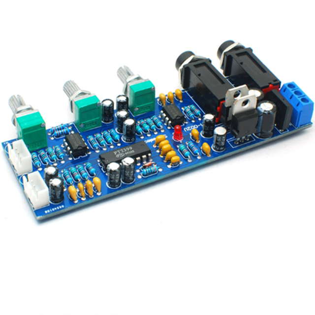 OEM ODM Accepted PT2399 Karaoke Microphone Amplifier Board Karaoke Reverb Board Dual Power Supply AC12V Electronic Module
