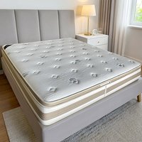 Matelas hybride Queen 20 cm en mousse à mémoire de forme, fermeté moyenne, tissu polyester, design contemporain, mobilier de maison, vente en gros, OEM personnalisé
