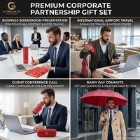 Ensemble cadeau d'entreprise personnalisé de 7 pièces avec gobelet, parapluie, carnet, stylo, batterie externe, haut-parleur Bluetooth, clé USB pour cadeau professionnel