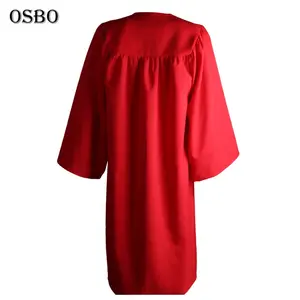 Gown Graduation 2024 Wholesale Red University Academic Gown Bachelor Gown College Graduation Gown And Cap