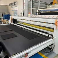 Hochfeste Schwarze Filzmatte - 3mm Verstärkt, Nadelfilz, Atmungsaktiv, Umweltfreundlicher Vliesstoff für den Hausgebrauch
