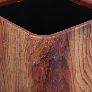 Poubelle à Grain de <span class=keywords><strong>Bois</strong></span> de Taille Moyenne, à Couvercle Ouvert, pour Cuisine et Bureau, <span class=keywords><strong>Corbeille</strong></span> de Recyclage Robuste pour Salle de Bain et Chambre à Coucher - Product Image 4