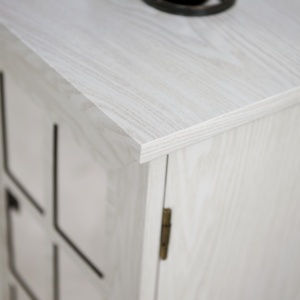 Armoire de rangement de 45 pouces de large avec 3 portes en acrylique miroir, <span class=keywords><strong>buffet</strong></span> avec étagères réglables pour <span class=keywords><strong>salon</strong></span>, salle à manger, cuisine - Product Image 4