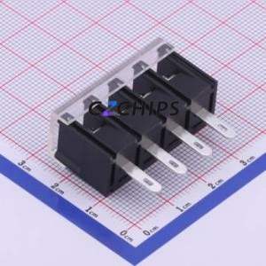 KF28H-7.62-4P Barrier Terminal Block Through hole Component (THT),P=7.62mm Connector With Cover Plate 7.62mm 1x4P Straight Pin - Product Image 2