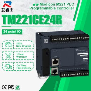 โมดูล PLC รุ่นใหม่ TM221CE24R ของแท้ โมดูล PLC ขนาดกะทัดรัด ซีรีส์ Modicon M221  24 อินพุต/เอาต์พุต IO โมดูล PLC ตัวควบคุมลอจิกสำหรับการเขียนโปรแกรม PLC - Product Image 1