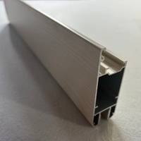 Profilé en aluminium extrudé léger de forme élégante certifié ISO9001 pour fenêtres et portes