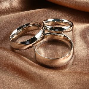 4/6/8 мм Ювелирные изделия из нержавеющей стали кольцо Новейшие Пользовательские для мужчин производитель образец обручальные кольца - Product Image 6