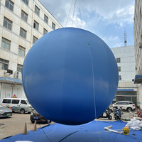 Grande boule gonflable bleue ciel clair pour décoration artistique, boule gonflable personnalisée pour festival, spectacle, affichage commercial