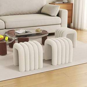 Minimalist and Creative Home Nordic <strong>Cream</strong> Bedroom Internet Celebrity Luxury Home <strong>Stool</strong> - Product Image 2