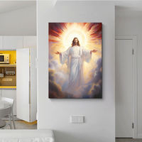Affiche Murale Imprimée HD Jésus-Christ – Décoration Murale Chrétienne pour Résidence et Église – Peinture Murale Artistique