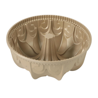 Moule à gâteau antiadhésif ondulé de 9 pouces, moule à gâteau ondulé robuste de 10 tasses, moule à gâteau en aluminium moulé sous pression à 2 couches