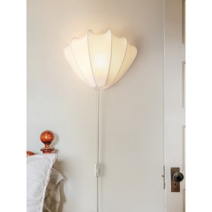 French Style Cream <b>Wall</b> Lamp Led <b>Light</b> E27 Switch Control Bedroom Living Room Lighting Fixture - Product Image 4
