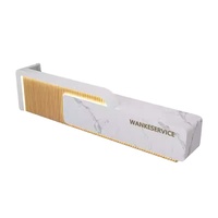 Comptoir de réception minimaliste moderne rectangulaire en MDF pour entreprise de gestion immobilière, hall d'hôtel, salon de beauté, bar, caisse