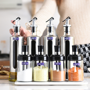 Vente en gros en vrac : Distributeur d'huile de cuisson en verre de 300 ml et 500 ml avec couvercle en acier inoxydable SS304, style américain, idéal pour les cadeaux - Product Image 4