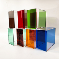 Boîte de rangement élégante en acrylique de 5 mm pour cartes, étui de présentation coloré pour cartes de jeu Elite Trainer, aimant puissant, poli, vente en gros