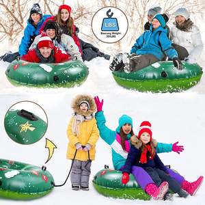 أنابيب الثلج للرياضات الشتوية بمقبض اثنين ، زلاجات أنبوب قابل للنفخ للثلج ، أنبوب مطاطي يتساقط الثلج من المصنع - Product Image 5