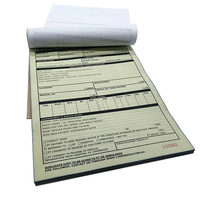 Carnet de commandes personnalisé avec logo, 2 feuillets, papier autocopiant NCR, format A4/A5, duplicata, factures et reçus, reliure parfaite, gaufré, robuste
