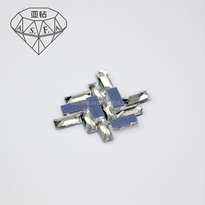 ASFA02 Strass thermocollants en forme de grille, 3*7 MM, pour machine à thermocoller, pour la décoration de vêtements en cristal thermocollant - Product Image 3