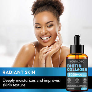 Yüksek kaliteli sıvı biyotin kollajen saç büyüme damla Vitamin B7 kollajen peptitler Anti-Aging saç cilt çivi için takviyeler - Product Image 4